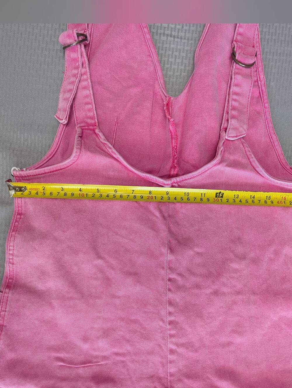 Zenana Women's Pink Casual Adjustable Straps Baggy Jumpsuit W/Pockets Sz Small - Picture 9 of 15